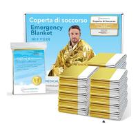 URBAN MEDICAL Premium Coperta Termica di Emergenza | 5-15 Pezzi | Telo Termico Bifacciale - Oro/Argento - Per Kit di Pronto Soccorso e Sopravvivenza - Protezione dal Caldo e dal Freddo - 210 x 160 cm