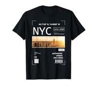 Urban New York City Graphic T Shirt , New York City Skyline Maglietta