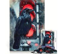 Urban Omen︰ Puzzle "Il Corvo Rosso" per adulti, 1000 pezzi, esercizio mentale, piacevole svago, taglio preciso, regalo di compleanno (50x75cm)