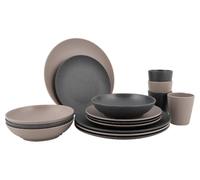 Urban Outdoor collection - Servizio da tavola - Folkestone - 16 Pezzi - Beige/Grigio