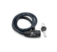 Urban Prime Security Cable lock with key, lucchetto antifurto per bici e monopattini, lucchetto con chiave, cavo da 102 cm, Colore ottanio