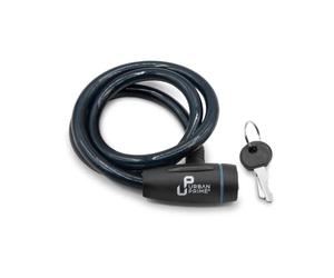 Urban Prime Security Cable lock with key, lucchetto antifurto per bici e monopattini, lucchetto con chiave, cavo da 102 cm, Colore ottanio