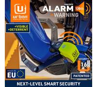 Urban Security Lucchetto Pieghevole Ur476y Alarm&warning Black / Yellow