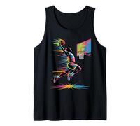 Urban Slam Dunk Art | Solo Grafica Astratta di Basket a Goccia Canotta