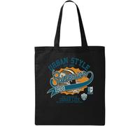 Urban Style The Legends of Urban Life - Borsa tote in cotone naturale ecologico di qualità superiore, colore: Nero, Nero , Taglia unica
