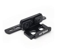 URBAN UR404 Supporto di Trasporto per Bloccadisco UR10 e UR14S | Pedane con Due Bulloni di Fissaggio Verticali | Acciaio Nero con Silent Block Antivibrazione | Accessorio Moto