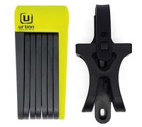 URBAN UR469Y Lucchetto Bici Pieghevole, Visible, 70cm Più Compatto Più Portabile Senza Rumore, Antigraffio, Antifurto Bicicletta ad Alta Sicurezza, Multiuso per Bici o Monopattino Elettrico Elettrica