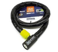 urban UR5120, Catena articolata antifurto Duoflex Rinforzata in Acciaio Universale Bicicletta, Moto, Scooter 120cm Unisex-Adult, Nero Giallo