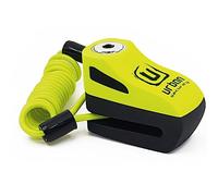 URBAN UR955Y Blocca Disco per Moto Universale, Sicurezza Compatta ed Efficace, Antifurto Moto Più Visibile e Deterrente, Bloccadisco Rapido Click, Lucchetto Bici Monopattino Elletrico, Cavo Promemoria