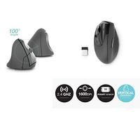 Urban Factory Vertical Left Hand Wireless Mouse Nero