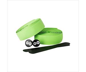 URBAN ZWEIRAD Resistente Nastro per Il Manubrio della Bici - Verde - Inclusi Tappi di Chiusura e Strisce adesive - Super Antiscivolo e Facile da Applicare - 200cm x 3cm (Verde)