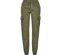 Urbanclassics Cargo Pantaloni Jogging Ladies High Cintola Felpate XS-5XL Cordino