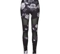 Urbanclassics Ladies Leggings Tech Maglia Aop Darkflower Fiori Jersey Stretch
