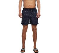 Urbanclassics Nuoto Calzoncini da Bagno Ricamo Foglia Teschio Shark Casual Beach