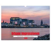 Urbane Impressionen: Domstadt Köln - Lebensgefühl am Rhein (Wandkalender 2026 DIN A3 quer), CALVENDO Monatskalender: Vielfalt und Lebensgefühl zwischen Dom und Rhein