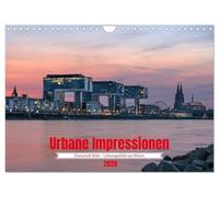 Urbane Impressionen: Domstadt Köln - Lebensgefühl am Rhein (Wandkalender 2026 DIN A4 quer), CALVENDO Monatskalender: Vielfalt und Lebensgefühl zwischen Dom und Rhein