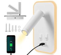 UrbanHomes Lampada da parete a LED 12W Lampada da Lettura Sul Comodino con