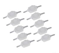 UrbanHui 10PCS Per Mini Torcia Interruttore A Pulsante Chiusura 1A 30V Terminale In Rame 2 Pin On Off Per Audio, Digitale, E Dispositivi Domestici