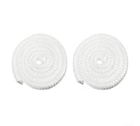 UrbanHui 2 corde in fibra di vetro per porta della stufa, resistenti al calore, per stufe a legna o a pellet (6 mm)