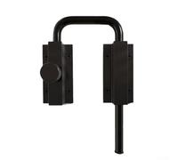 UrbanHui Bullone di bloccaggio multi angolo per porte in legno e con lega di alluminio, metodo di installazione non perforato e adattabile per vari telai di porte (nero)