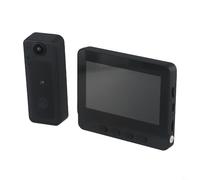 UrbanHui Campanello video wireless a 3 schermi 170 ° grandangolare 2.4G Protocollo privato Nessun Wi-Fi necessario Display IPS da 3 pollici Citofono bidirezionale visivo Consumo energetico ultra basso