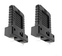 UrbanHui Confezione da 2 mini luci da lavoro a LED da 14 W per ispezione e campeggio, adatte a batterie al litio da 20 V 21 V, interfaccia regolabile (nero, 2 pezzi)