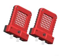 UrbanHui Confezione da 2 mini luci da lavoro a LED da 14 W per ispezione e campeggio, adatte a batterie al litio da 20 V 21 V, interfaccia regolabile (rosso, 2 pezzi)