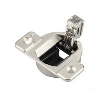 UrbanHui Confezione da 8 cerniere per armadietti, a chiusura automatica a 110 gradi, compatte 33 cerniere per armadi con telaio frontale, supporti per porte in acciaio inox per porte spesse 16-19 mm