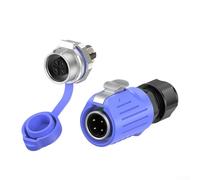 UrbanHui Connettore a saldare industriale con alloggiamento in ABS e contatti metallici disponibili nelle versioni a 2 pin, 3 pin, 4 pin o 5 pin per macchinari e veicoli (EW-LP16-3P)