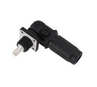 UrbanHui Connettore di accumulo di energia per batteria ignifuga, 120 A/200 A/350 A, terminale a vite, contatto in rame, guscio in nylon (200 A, nero)