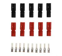 UrbanHui Connettore terminale per Anderson Quick Connect Disconnect High Current rame placcato argento 10 coppie (15A)