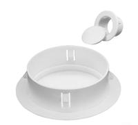 UrbanHui Copertura decorativa a spacco per penetrazioni a parete causate da tubi e cavi CA da 34 mm a 170 mm di diametro, design in polipropilene compatibile (W)