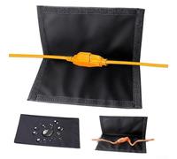 UrbanHui Copertura di sicurezza per cavo di prolunga per distribuzione di energia esterna che fornisce barriera fisica contro pioggia, polvere e esposizione alla luce UV (210D)