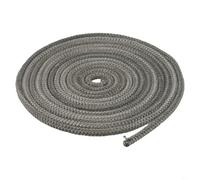 UrbanHui, Corda in fibra di vetro per stufa/camino, materiale nero, tenuta stretta e sicura, previene la perdita di calore e la fuga di fumo (8 mm x 4 m)