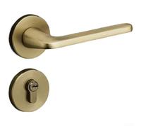 UrbanHui Costruzione in lega di zinco magnetica moderna della serratura di porta per le porte di legno interne con funzionamento silenzioso e installazione standard di backset (E)