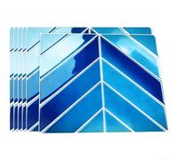 UrbanHui Decalcomanie da parete in PVC a spina di pesce iridescente lucido che incarnano i principi moderni nordici per il miglioramento dello spazio (6)