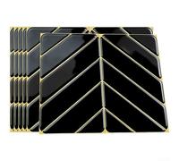 UrbanHui Decalcomanie da parete in PVC iridescente lucido a spina di pesce che incarnano i principi moderni nordici per il miglioramento dello spazio (8)