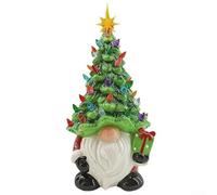 UrbanHui Decorazione natalizia da scrivania con riempimento in resina, statuetta di piccolo vecchio, per casa, ufficio, scrivania e tavolo, design compatto per un'atmosfera festiva