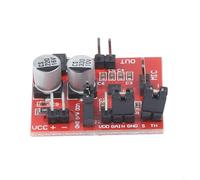 UrbanHui Electret MAX9814 - Scheda audio per microfono con AGC regolabile, funzionamento DC 3,6 V-12 V, azionamento diretto per cuffie da 32 Ohm, PCB rosso 30 x 25 mm per elettronica