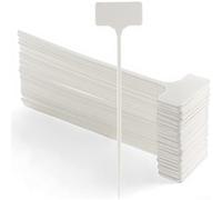 UrbanHui Etichette impermeabili per piante da giardino, confezione da 50 pezzi, alte 28 cm, in plastica, con penna, per verdure, erbe, vivai, serre, uso esterno (B)