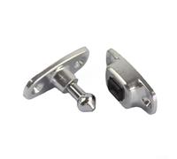 UrbanHui Fermaporta resistente alla ruggine in lega di alluminio con finitura cromata a parete, progettato per la protezione della porta di furgoni e camion (gambe medio-alte)