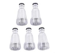 UrbanHui Filtro dell'acqua per cartuccia Bundle 5 pezzi per idropulitrici serie K2 25mm e porte G3/4 passo 1,5 mm 175PSI pressione massima corpo trasparente