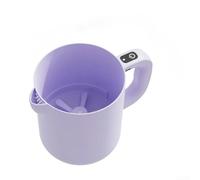 UrbanHui Frusta per uova 2 in 1, senza fili, con ciotola per il lavaggio del riso da 1 litro, miscelatore automatico per cuocere panna, latte, proteine, caffè, miscelare, montare e mescolare la cucina