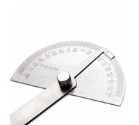 UrbanHui Goniometro angolare in acciaio inox da 0 a 180 gradi con vite di bloccaggio per falegnameria, disegno, architettura, progetti studenteschi, multi dimensione, ± 1° accurato