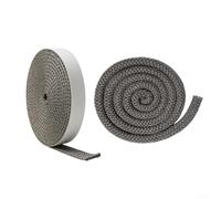UrbanHui Kit di 3 guarnizioni in fibra di vetro resistenti al calore con nastro piatto autoadesivo per sostituzione della guarnizione della caldaia del camino del camino