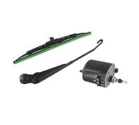 UrbanHui Kit motore tergicristallo, 12 V e 24 V, montaggio completo con lama da 300 mm, per Jeep, camion, camper, UTV, trattore, barca da pesca (motore + tergicristallo)