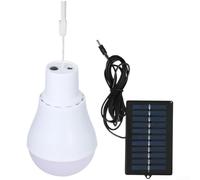 UrbanHui Lampada a LED solare portatile con pannello di ricarica per esterni, campeggio, escursionismo, giardino, impermeabile, da appendere, illuminazione domestica (versione Rope)