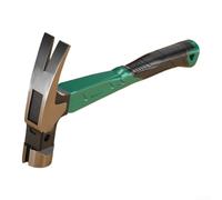 UrbanHui Martello da carpentiere professionale con supporto magnetico per unghie e manico ergonomico anti-shock per falegnameria (B)
