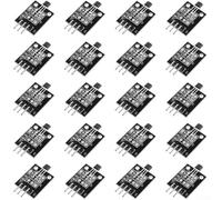 UrbanHui Modulo sensore magnetico effetto Hall KY-003 set da 20 pezzi per applicazioni industriali e fai da te, prestazioni affidabili in allarmi di sicurezza e ambienti dinamici, frequenza operativa