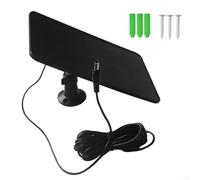 UrbanHui Pannello solare da 6 W 5 V per videocitofono e telecamere di sicurezza, con efficienza del 21,5% e cavo esteso da 5 m (nero)